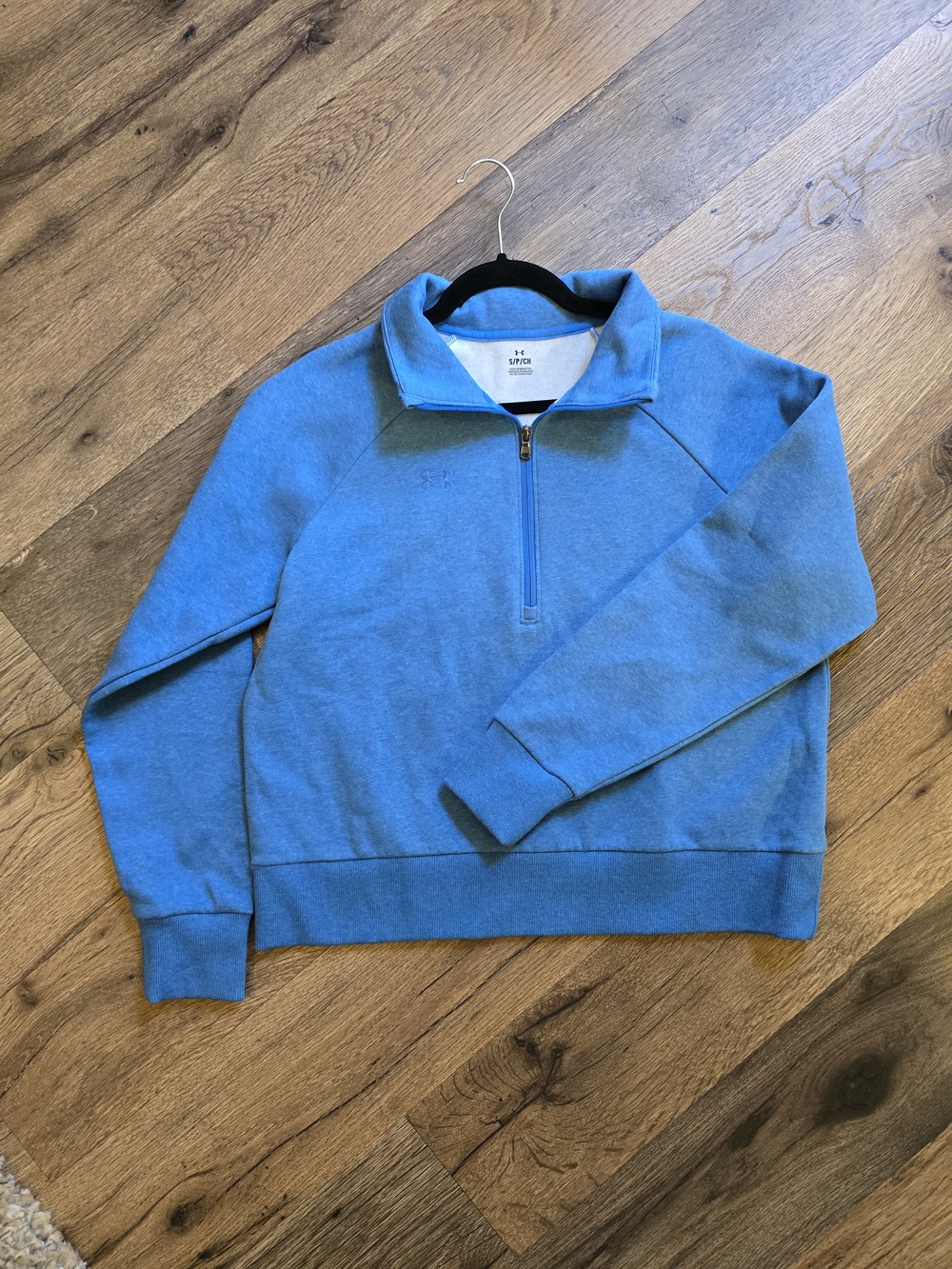 NWT Under ArmourWomen's Rival Mock-Neck Half-Zip Sweatshirt